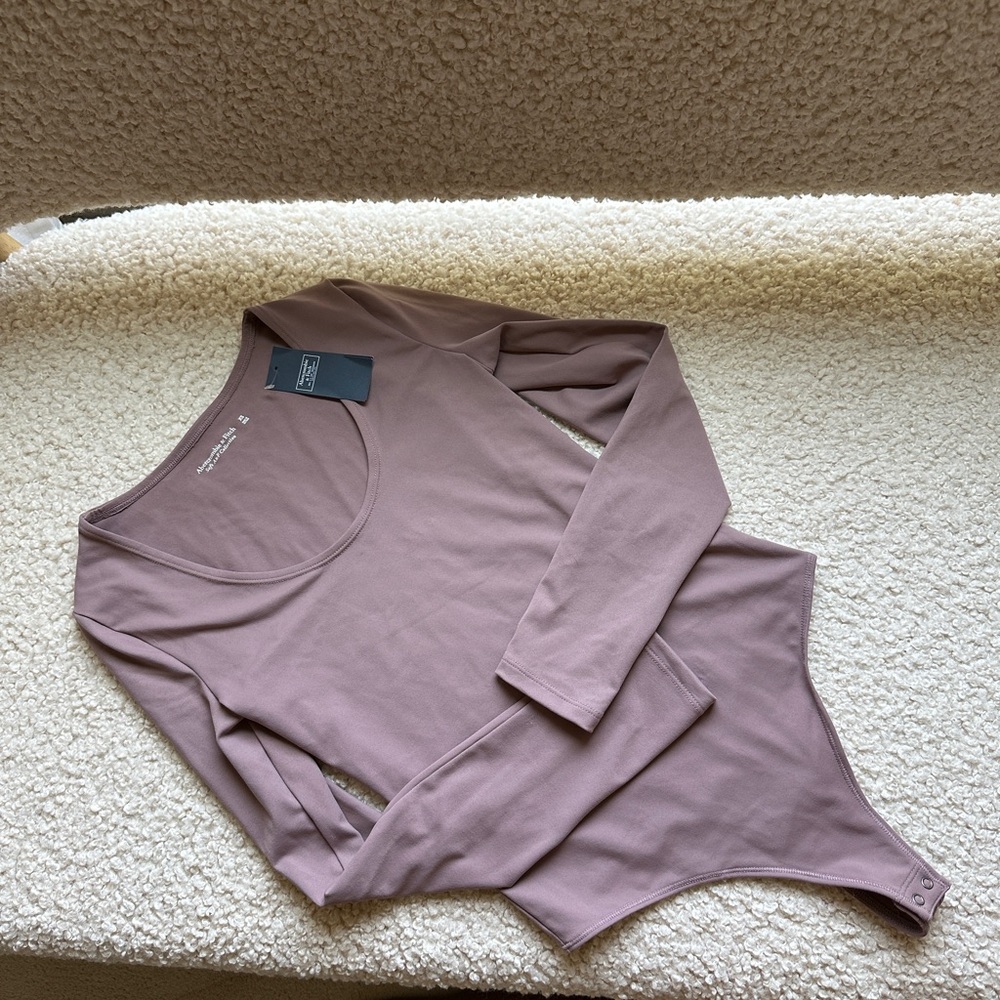 Abercrombie Soft A&F Collection Mauve Bodysuit